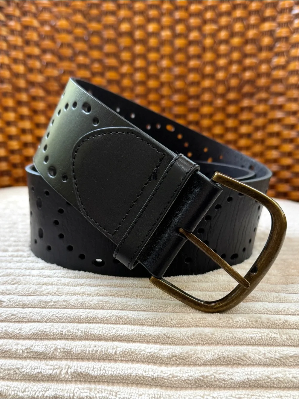 CAbi Perforated Leather Western Belt